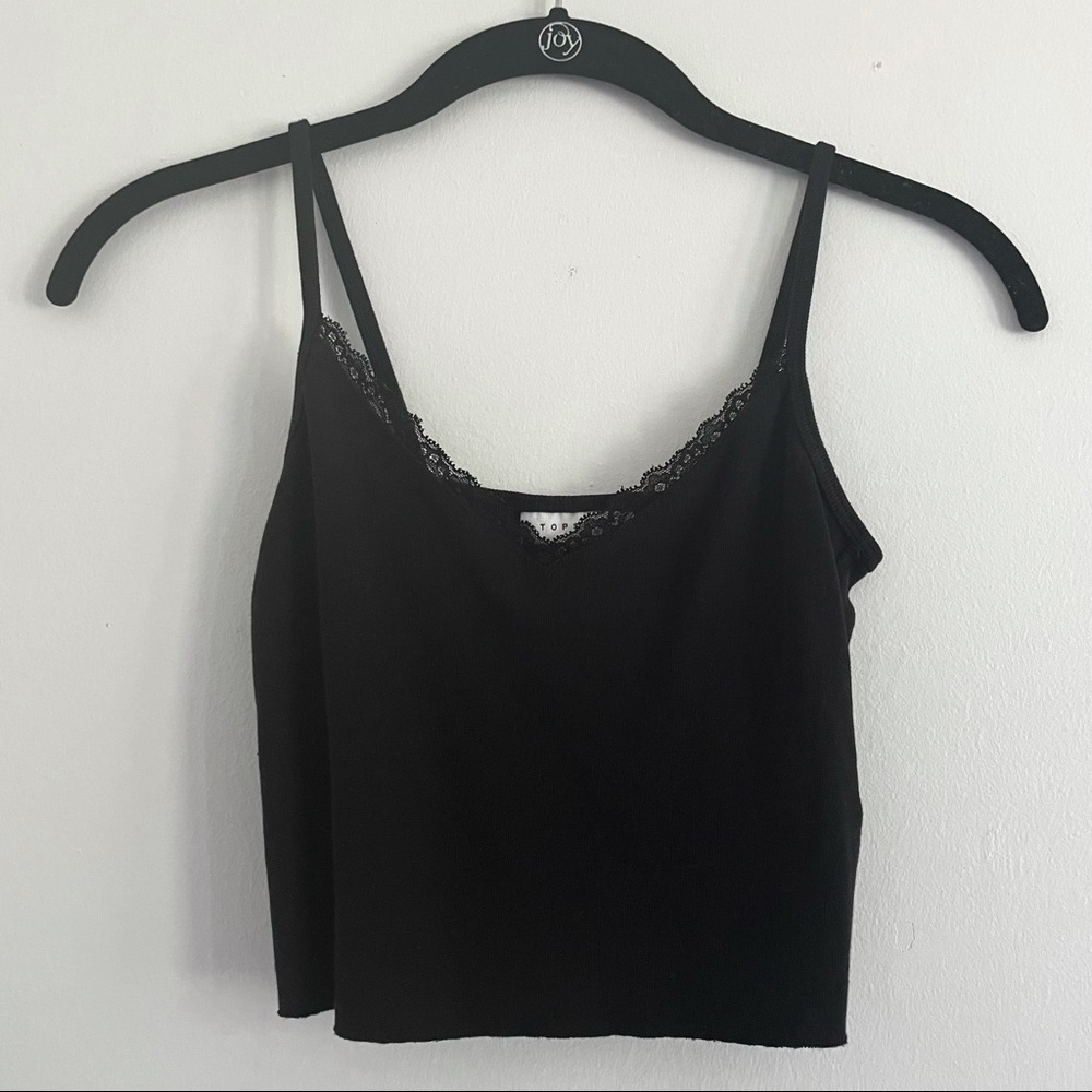 new black cropped cami